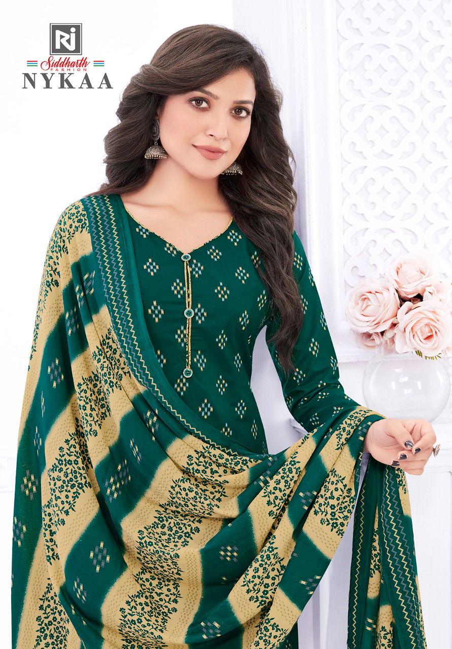 Siddharth Nykaa 3 Cotton Printed Daily Wear Ready Made Regular Wear Dress